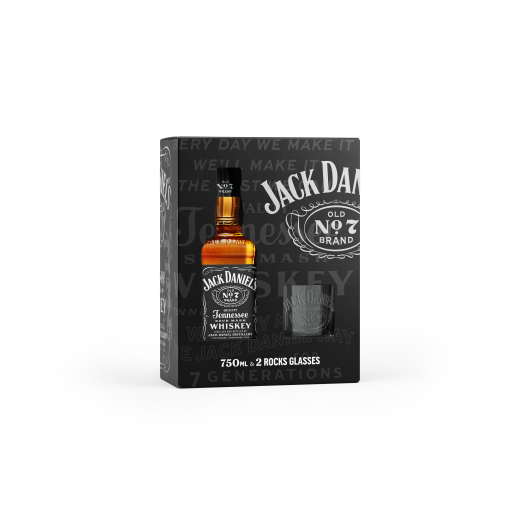 Jack Daniel's Black Equity with 2 Glasses 750ML – Wine Folder