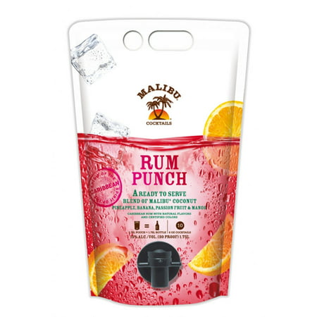 Malibu Rum Punch Cocktail Rtd 1.75 l Wine Folder