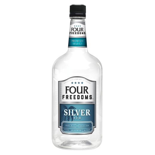 Four Freedoms Rum Silver Plastic 1.75L – Wine Folder